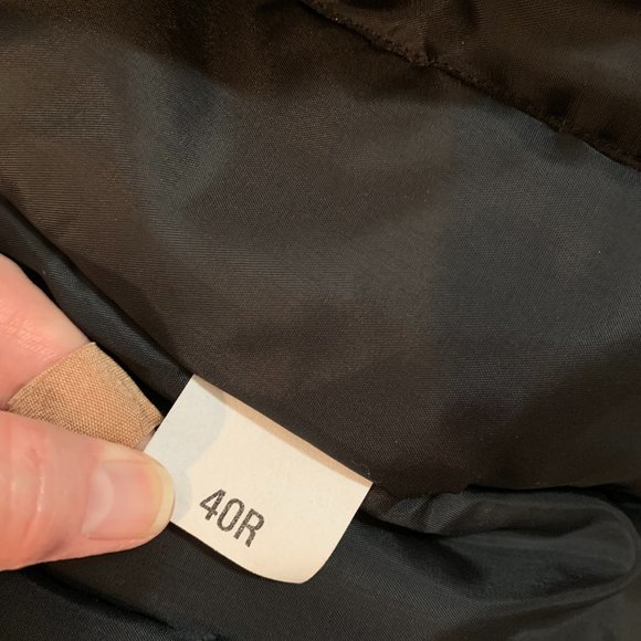 DS CP Garrison Collection men's black trench coat size 40R zip out lining - Picture 12 of 16